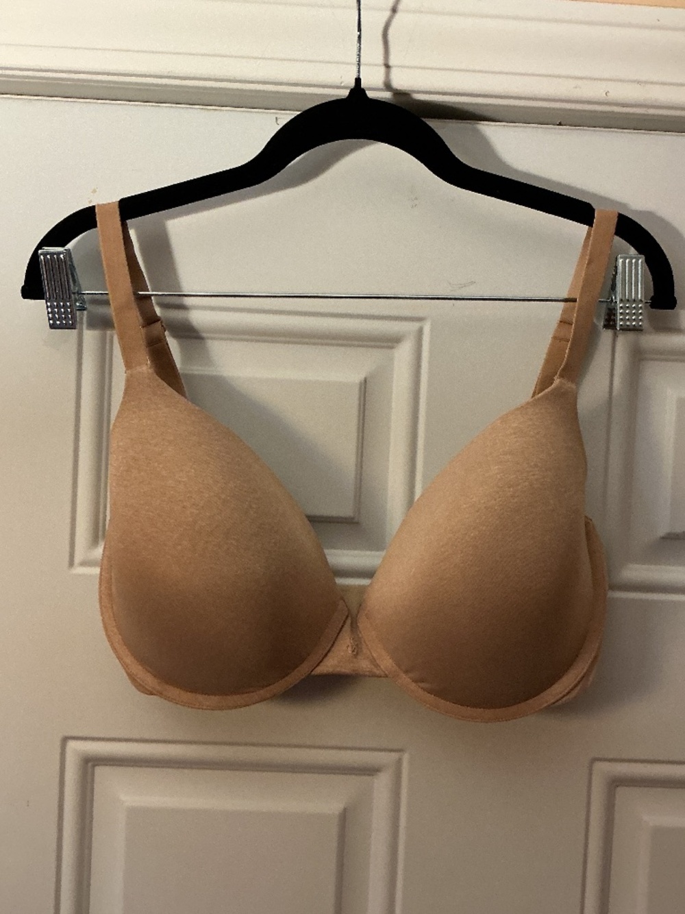 VICTORIA'S SECRET Uplift Semi Demi Underwire Push Up Bra Lined Nude Size 34DDD